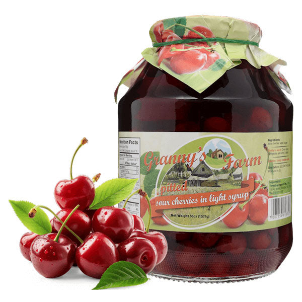 Compote Sour Cherry – Pitted – 1.8 qt – 57.48 fl oz (1.7lt)
